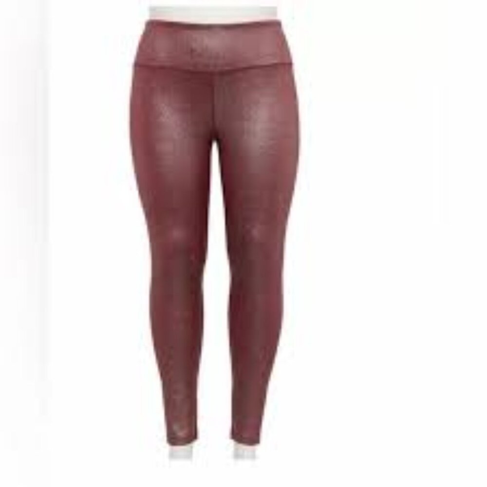 Tek Gear Women's Chilled Wine Shine High-Waisted Leggings